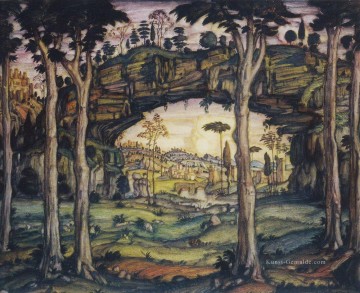  11 - italienische Landschaft 1911 Konstantin Bogaevsky Landschaft